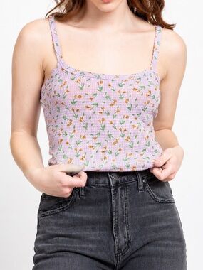 FREE PEOPLE Women’s One of The Girls Brami Top-Lilac combo- Size Medium